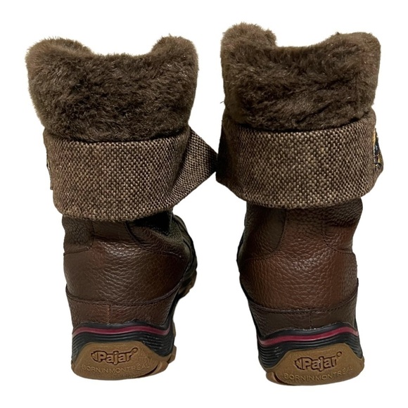 Pajar Canada Leather Alice Shearling-Lined Fold Over Winter Snow Boots 7.5 - Picture 5 of 12